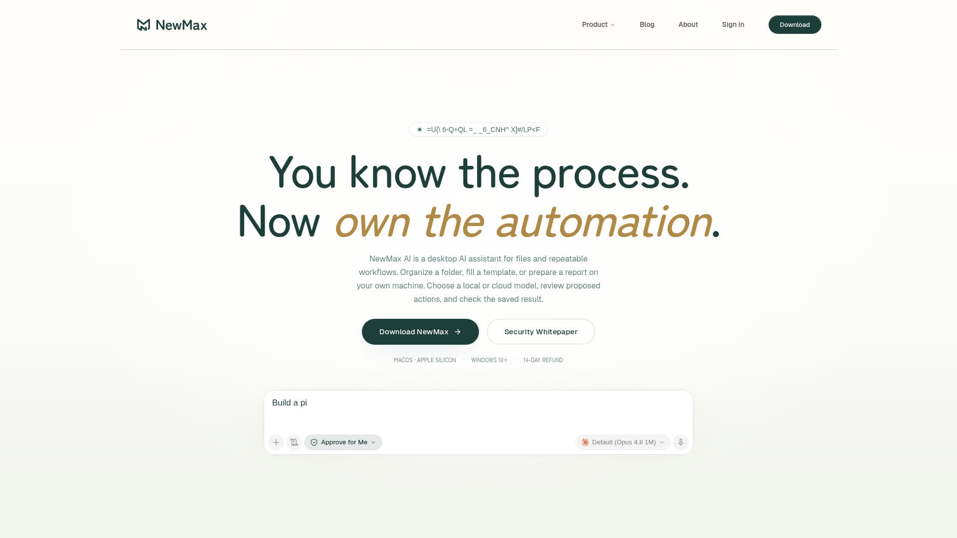 Screenshot of the NewMax website