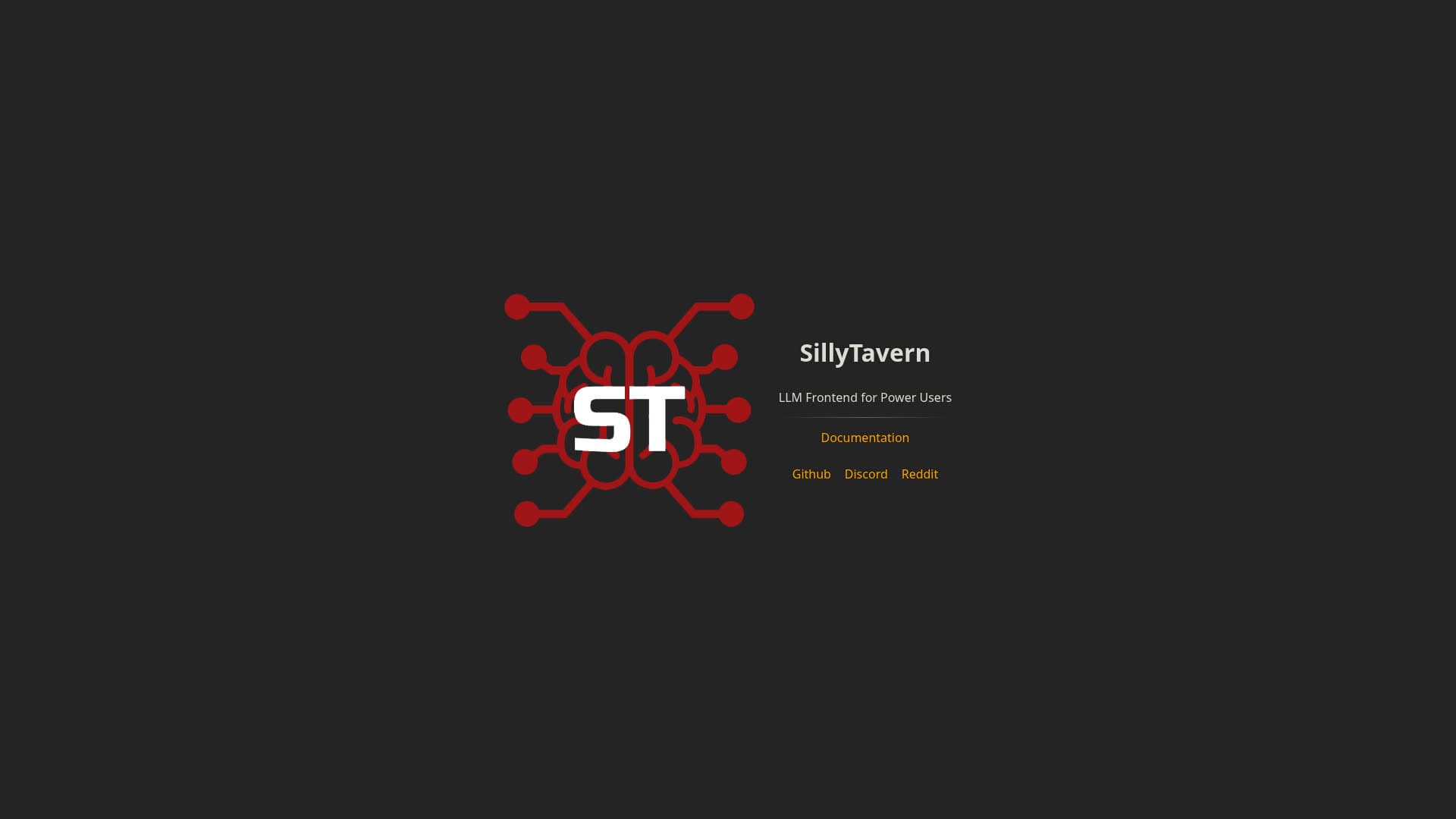 Screenshot of the SillyTavern website